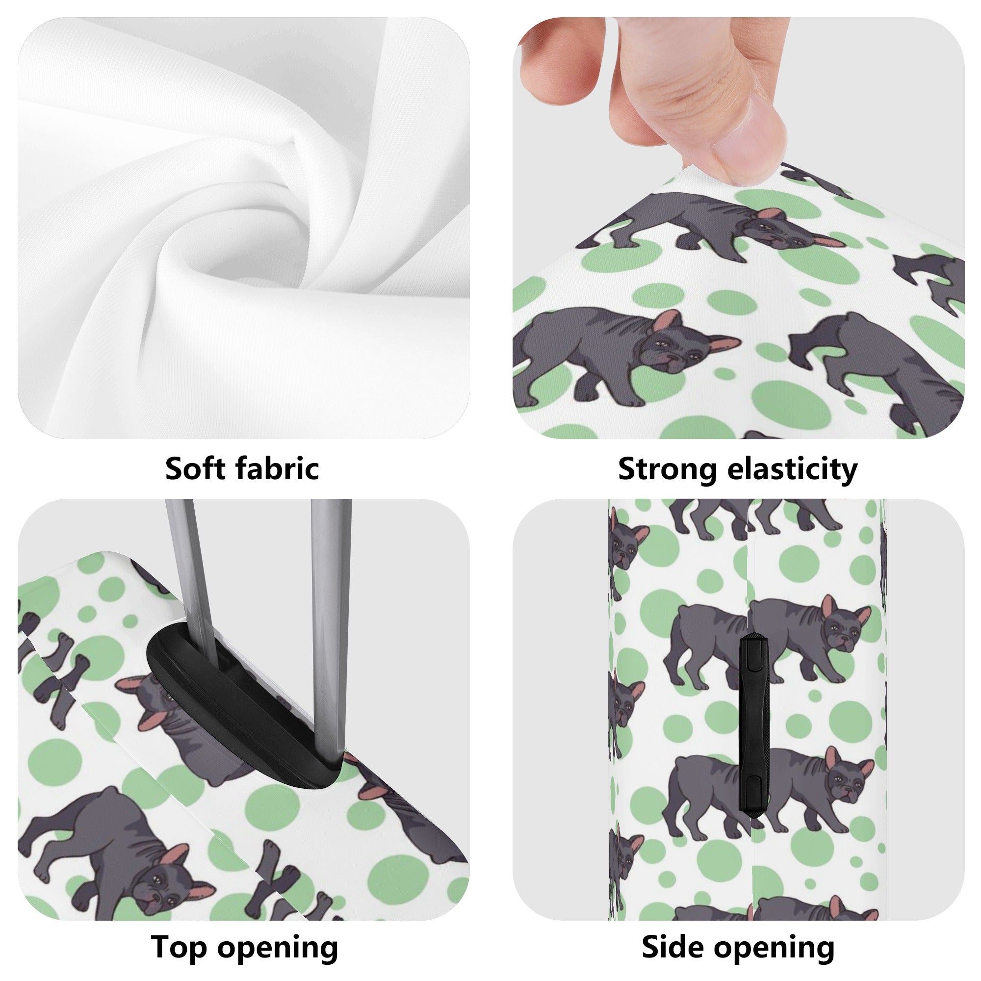 Premium Ellie - French Bulldog Luggage Cover Summer Wear