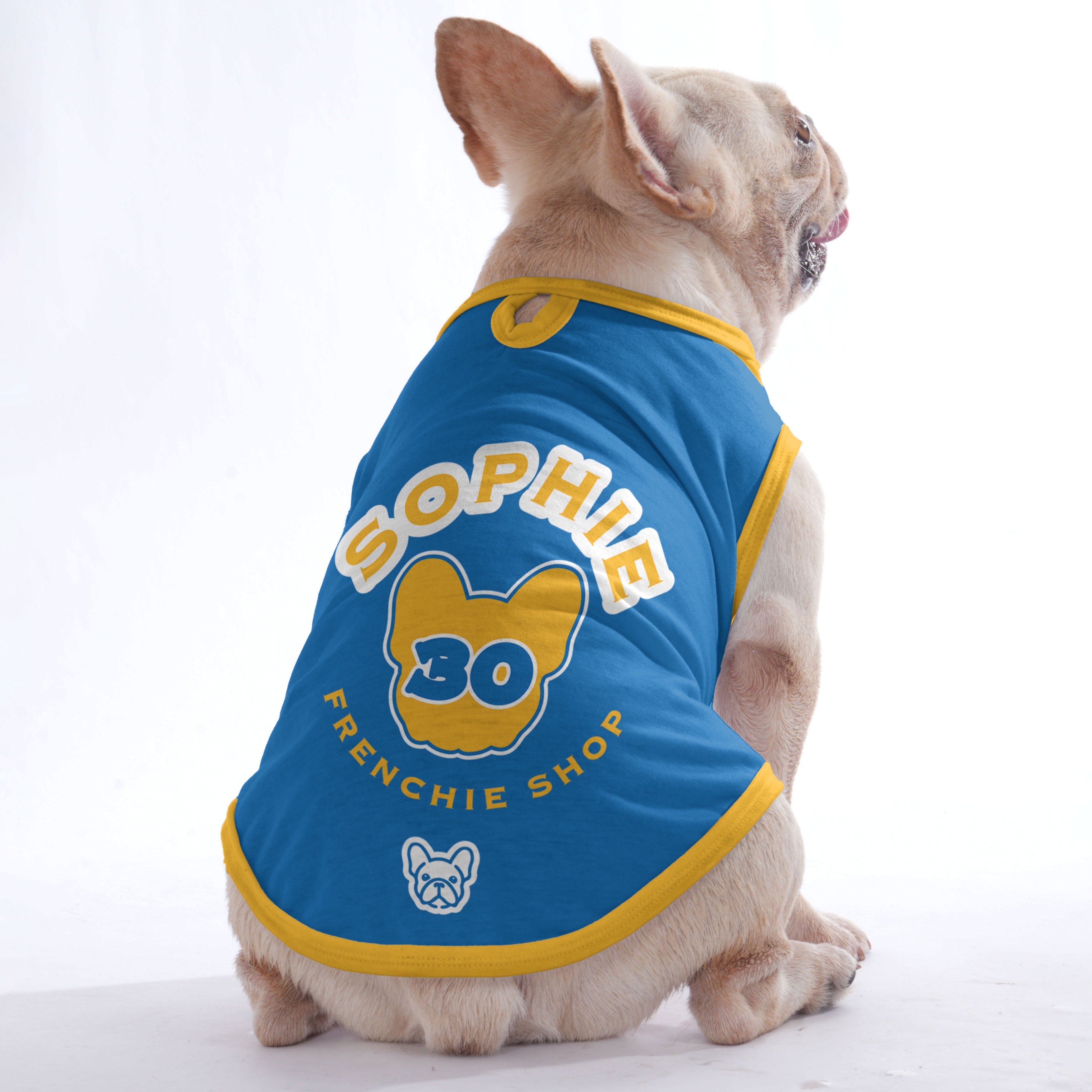 With Name & Number - Dog Owner Frenchie Shop Original Pet Owner Apparel