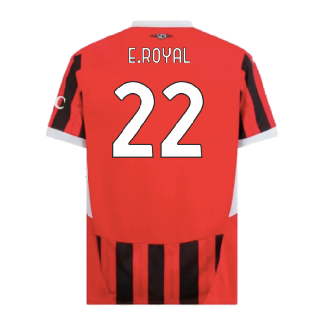2024-2025 AC Milan Authentic Home Jersey (E.Royal 22) | Official