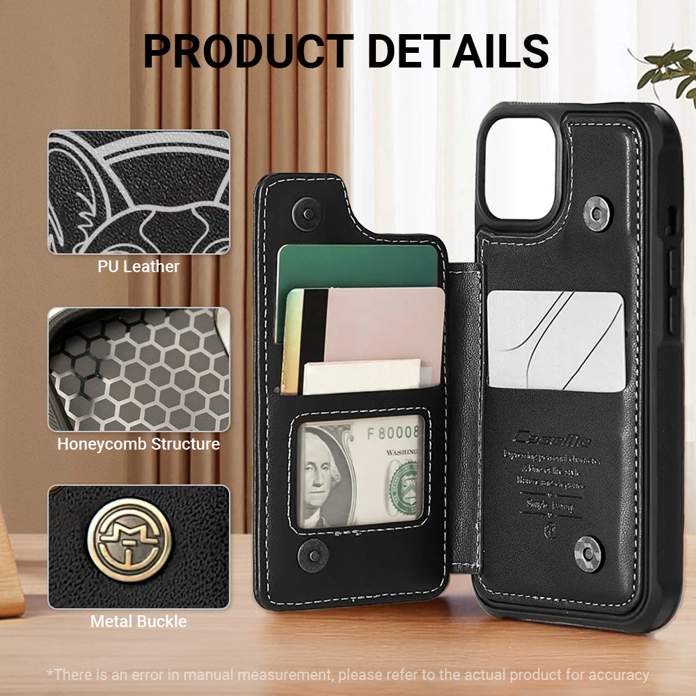 Leo - Leather Wallet Case for for iPhone & Samsung