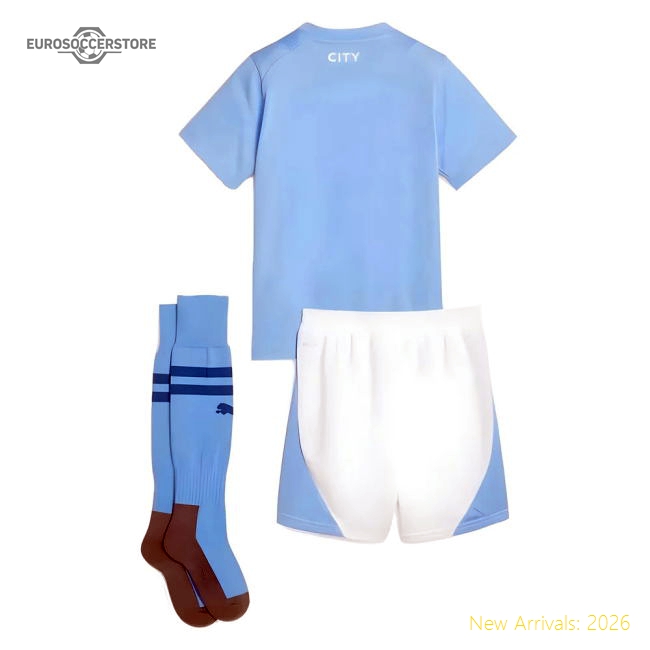 Authentic 2023-2024 Man City Home Mini Kit (your Name) - Premium
