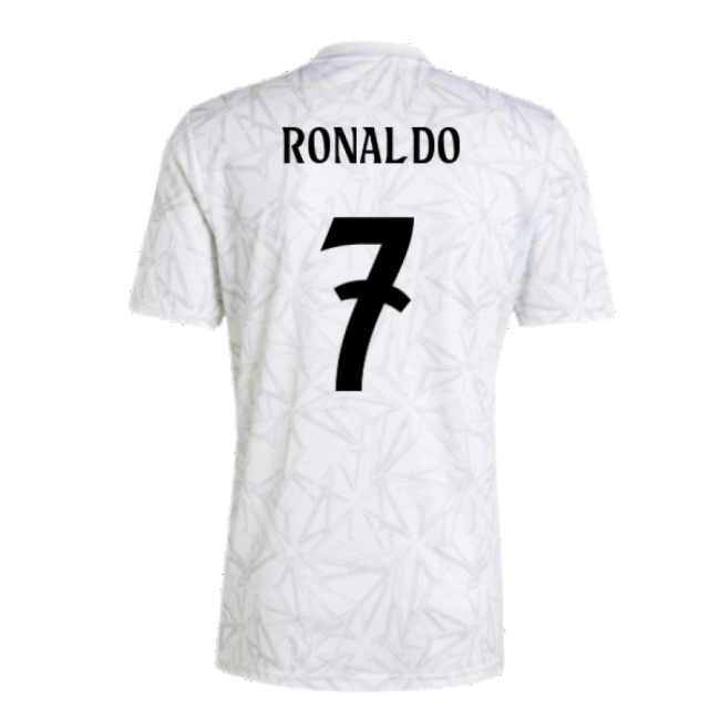Real Madrid Spanish Football Ronaldo Home Match-ready Jersey Textile