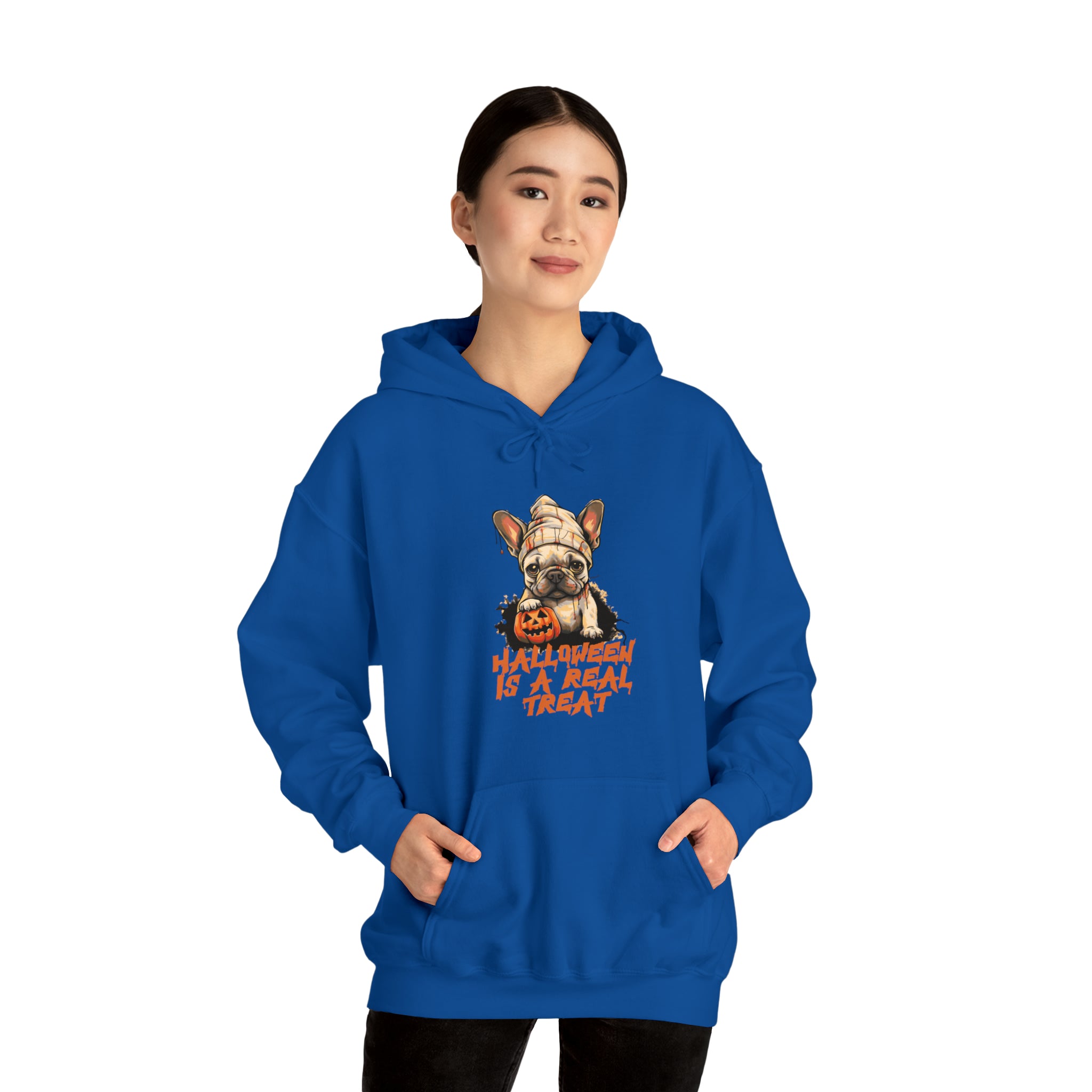 Real - Bulldog Inspired Treat Halloween Unisex Hoodie Outdoor Style