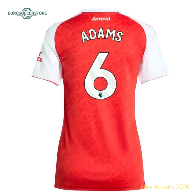 Comfortable Womens Arsenal Adams Jersey 2025-2026 Comfortable