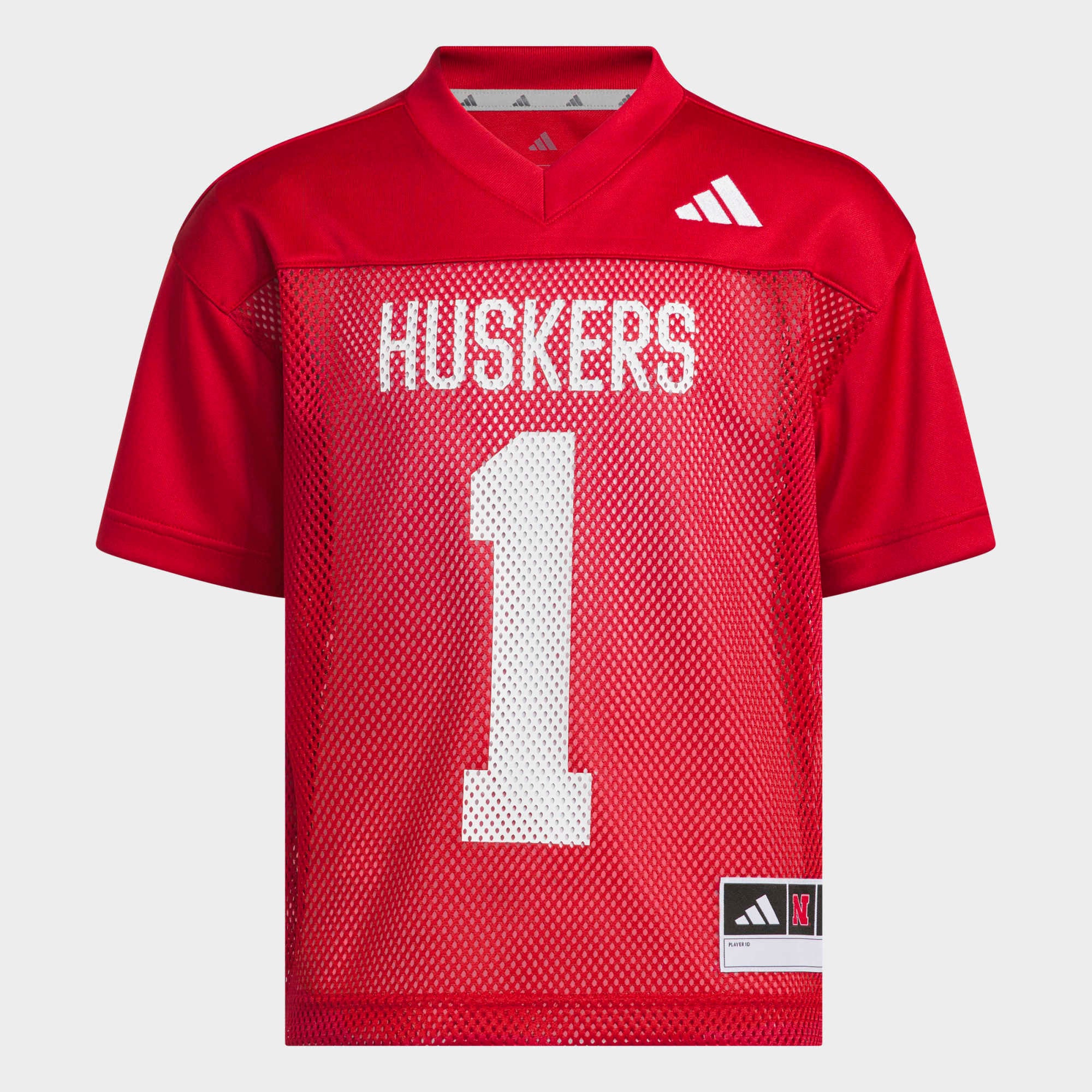 Nebraska Huskers adidas Youth Tailgate Jersey - Scarlet