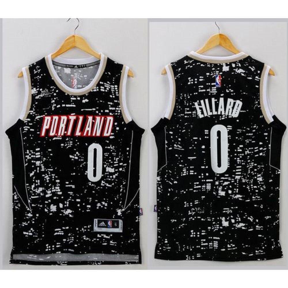 Collector's Item Men's POR #0 Damian Black Basketball Jersey