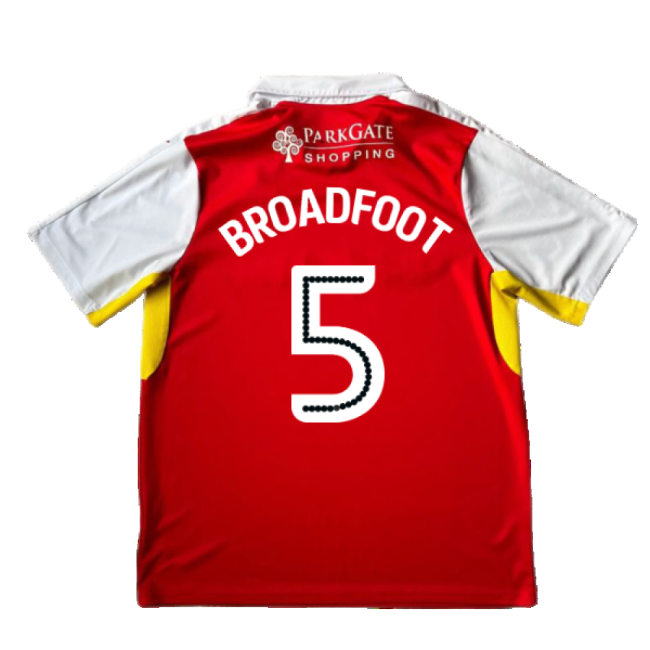 Rotherham 2016-17 Home Shirt ((Good) XL) (Broadfoot 5)_553