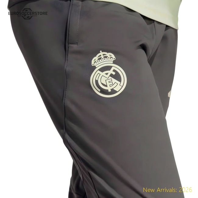 High-quality 2025-2026 Real Madrid Training Track Pants (utility Grey)