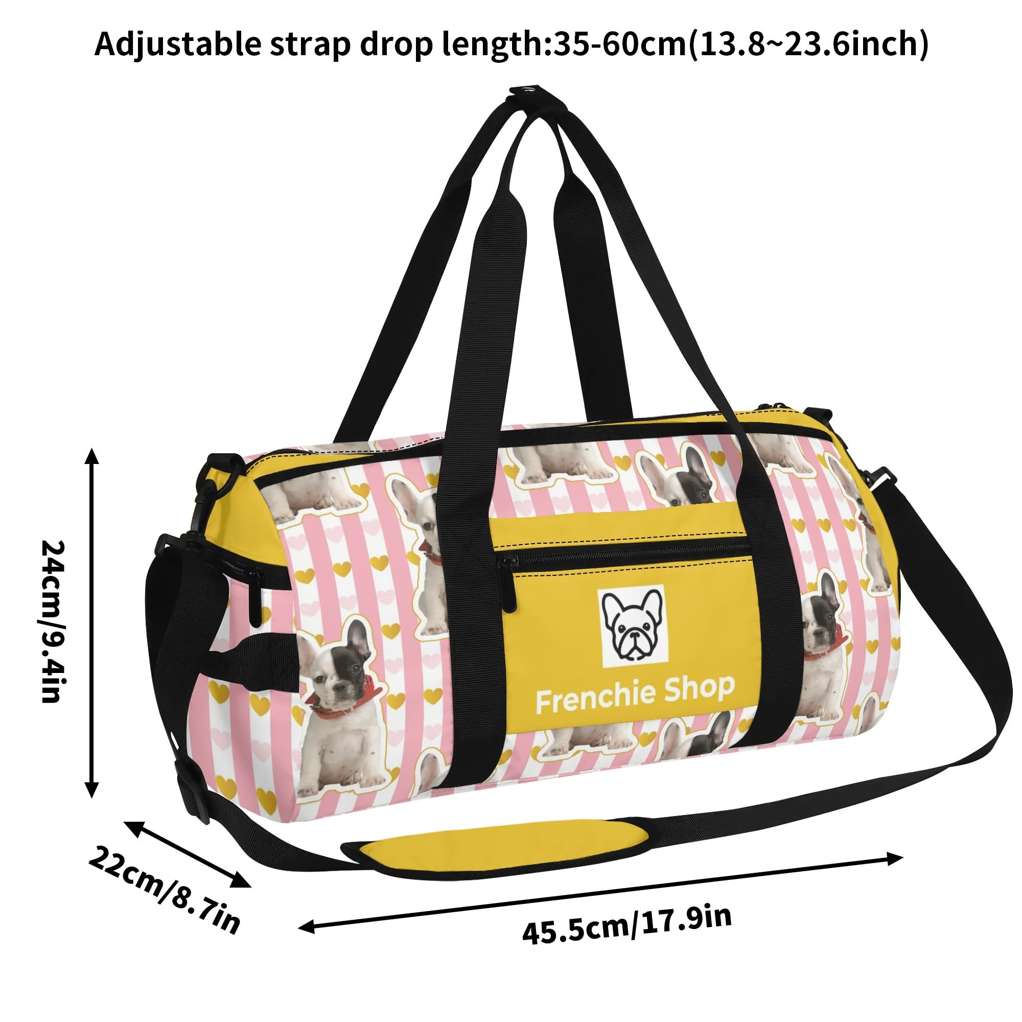 Comfortable Personalized Gym Bag For Frenchie Lovers With Your French...