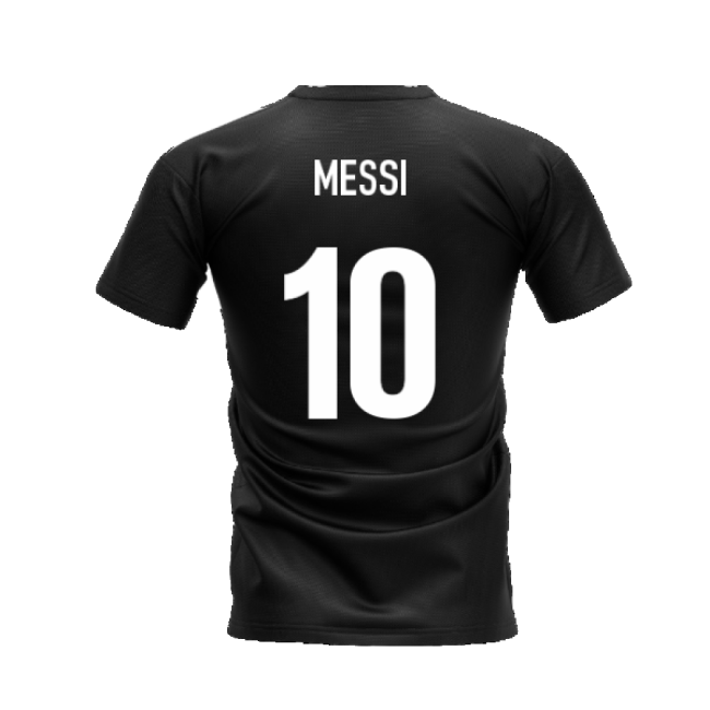 Lionel Messi Legend T-shirt (black) (messi 10) - Goat - Supporter Edition