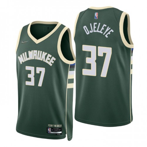 Green Nike Milwaukee Bucks #37 Bucks Jersey - Moisture-Wicking