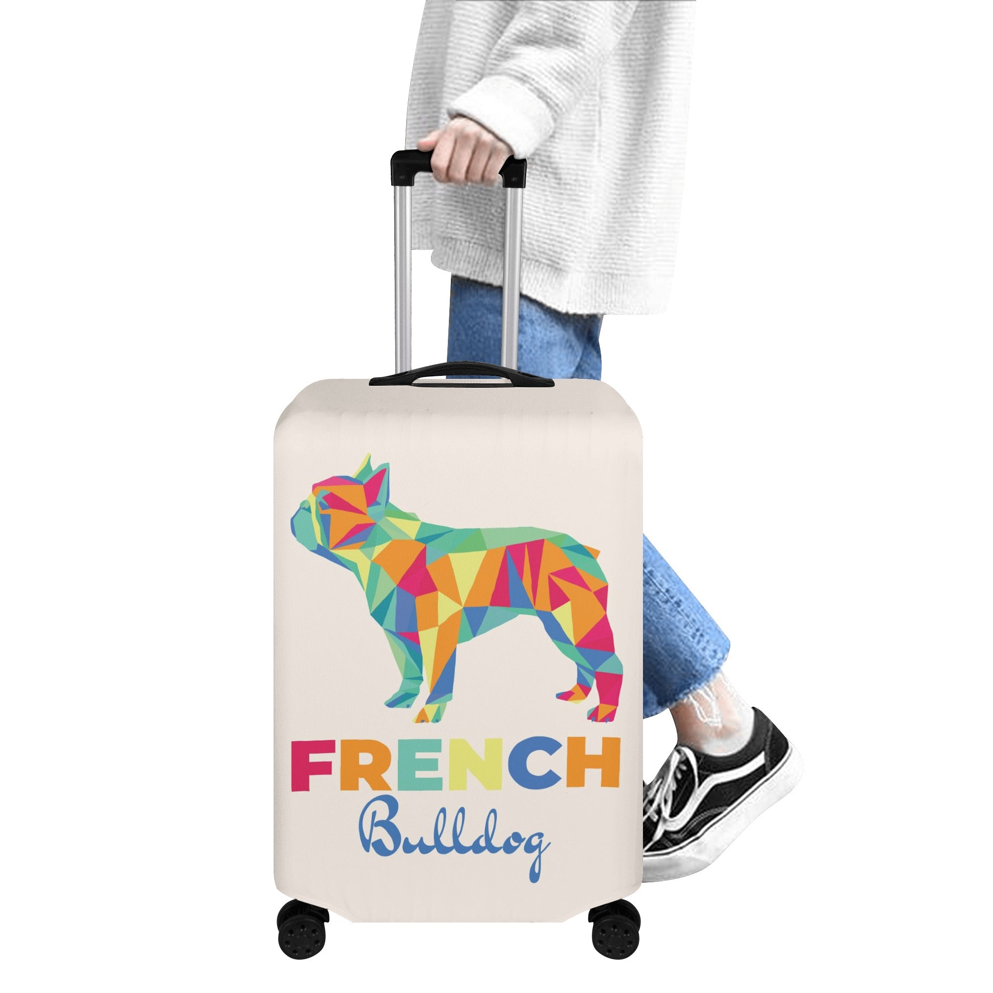 French Bulldog Fezco Luggage Cover Cute Frenchie Essential