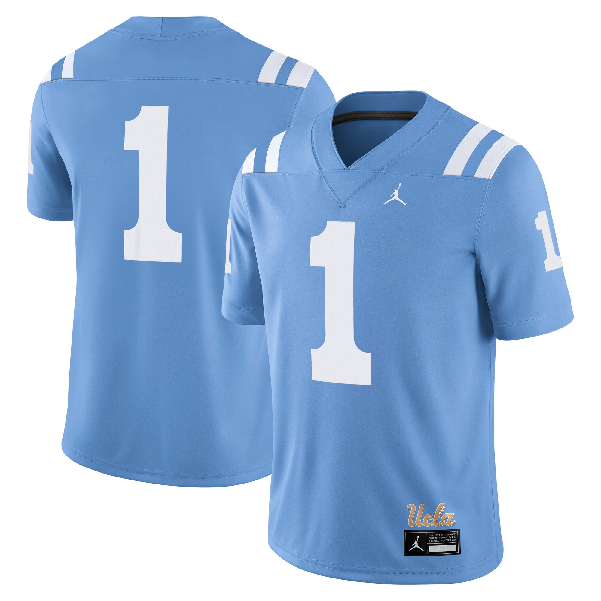 #1 UCLA Bruins Jordan Brand Alternate Game Jersey - Light Blue