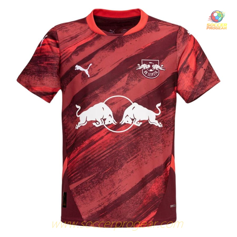 Soccer Jersey Soccer Uniform Children Red Bull Leipzig Away 2024-25 Edition