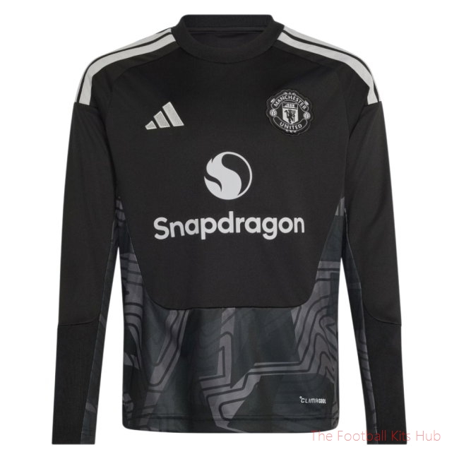 [SPK] 2026/27 Man Utd Home Goalkeeper Shirt Black - Kids Van Der Sar 1
