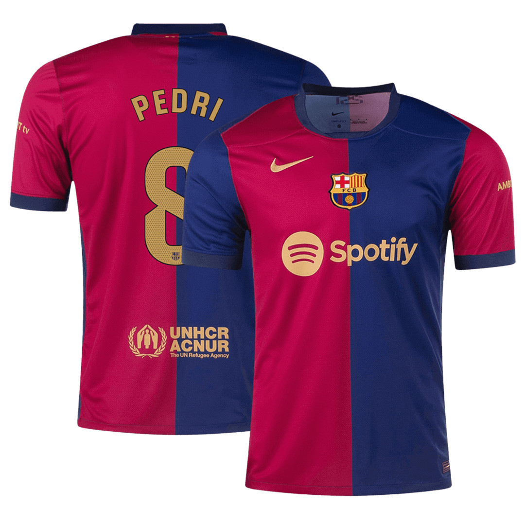Barcelona 2425 Home Shirt PEDRI 8 - Official Replica 12020