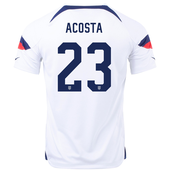 USA 2022-2023 Season Home Soccer Jersey –  Match Day Version S