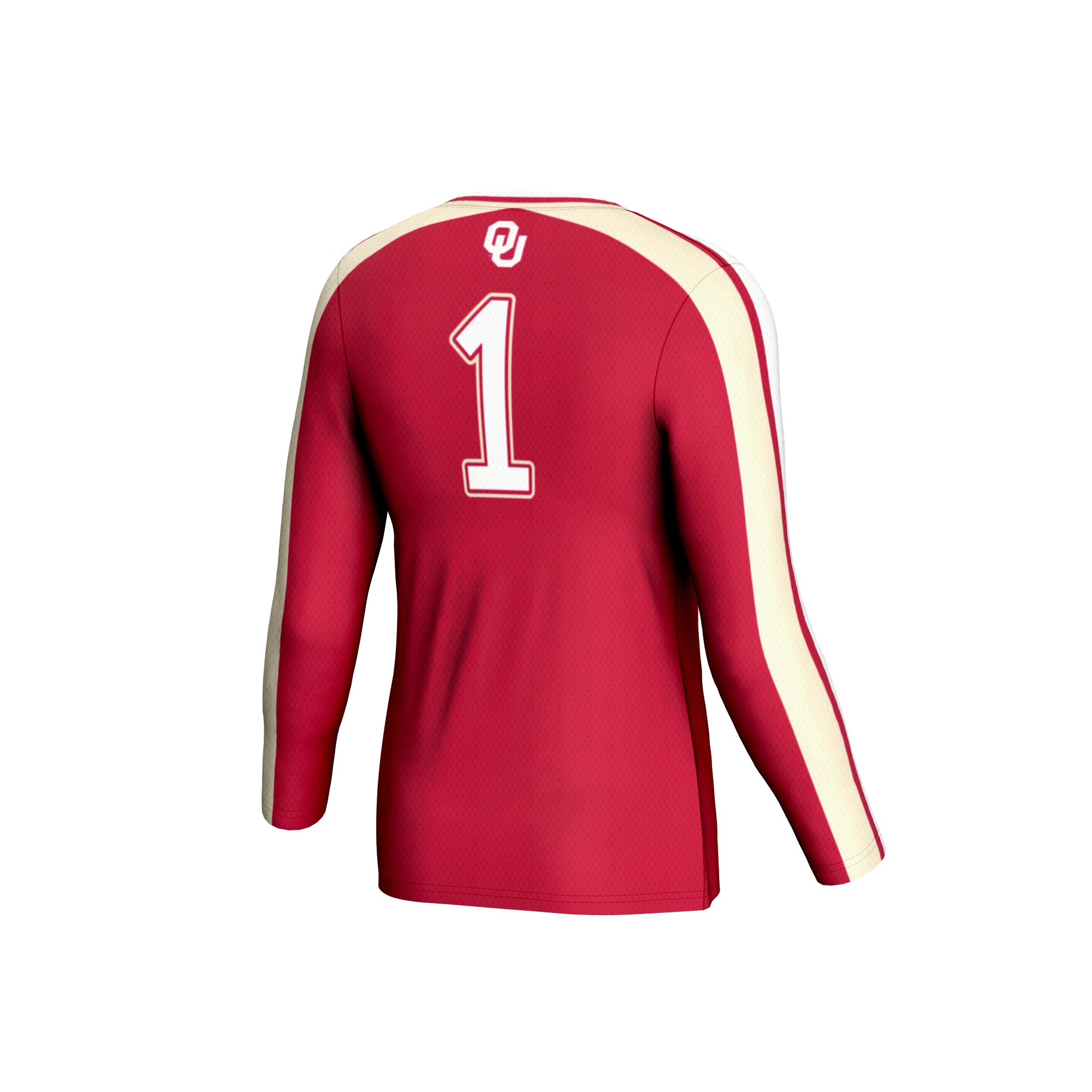 [NJP] Oklahoma Sooners GameDay Greats Unisex #1 Lightweight Volleyball Fashion Jersey - Crimson