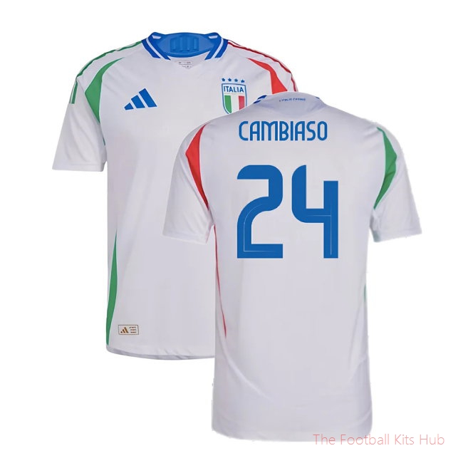2024-2025 Italy Authentic Away Shirt (CAMBIASO 24)