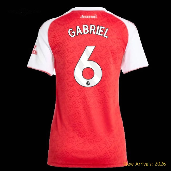 2025-2026 Arsenal Womens Elegant Jersey Gabriel Performance Fabric