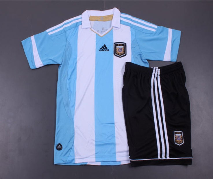 Kids Argentina 1314 Home KitShirtshorts - Official Replica 18850