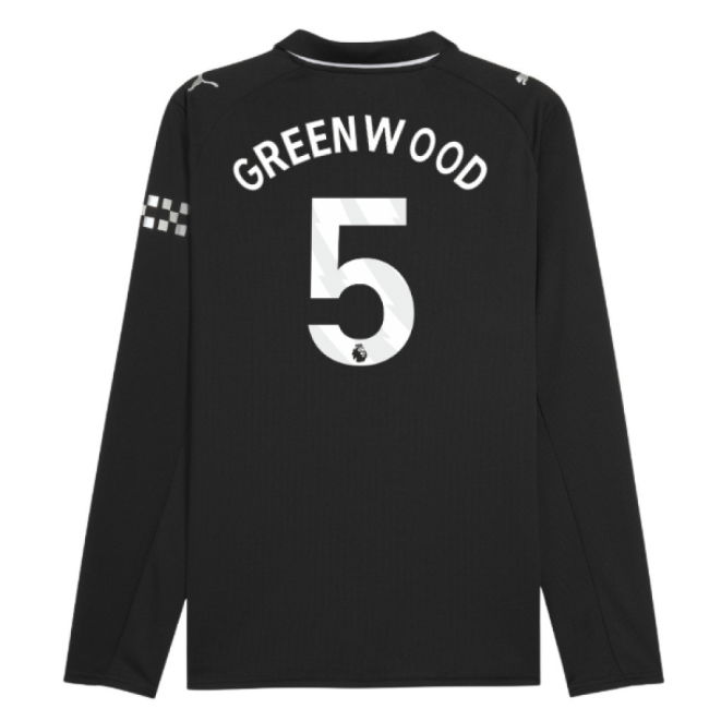 2025-20 Man City Official Away Soccer Jersey Greenwood #5 L M S