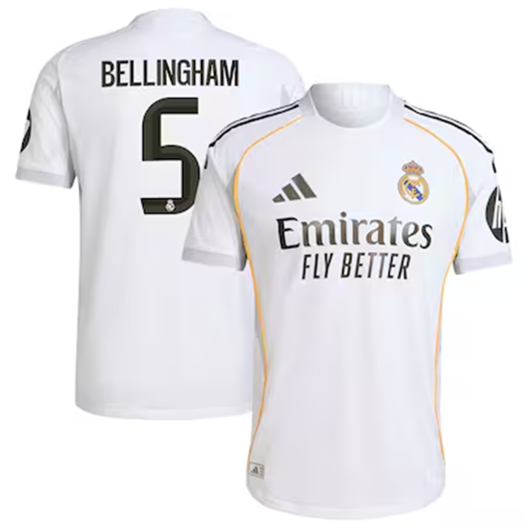 Real Madrid 2526 Home Shirt 5 Bellingham - Official Replica 24715