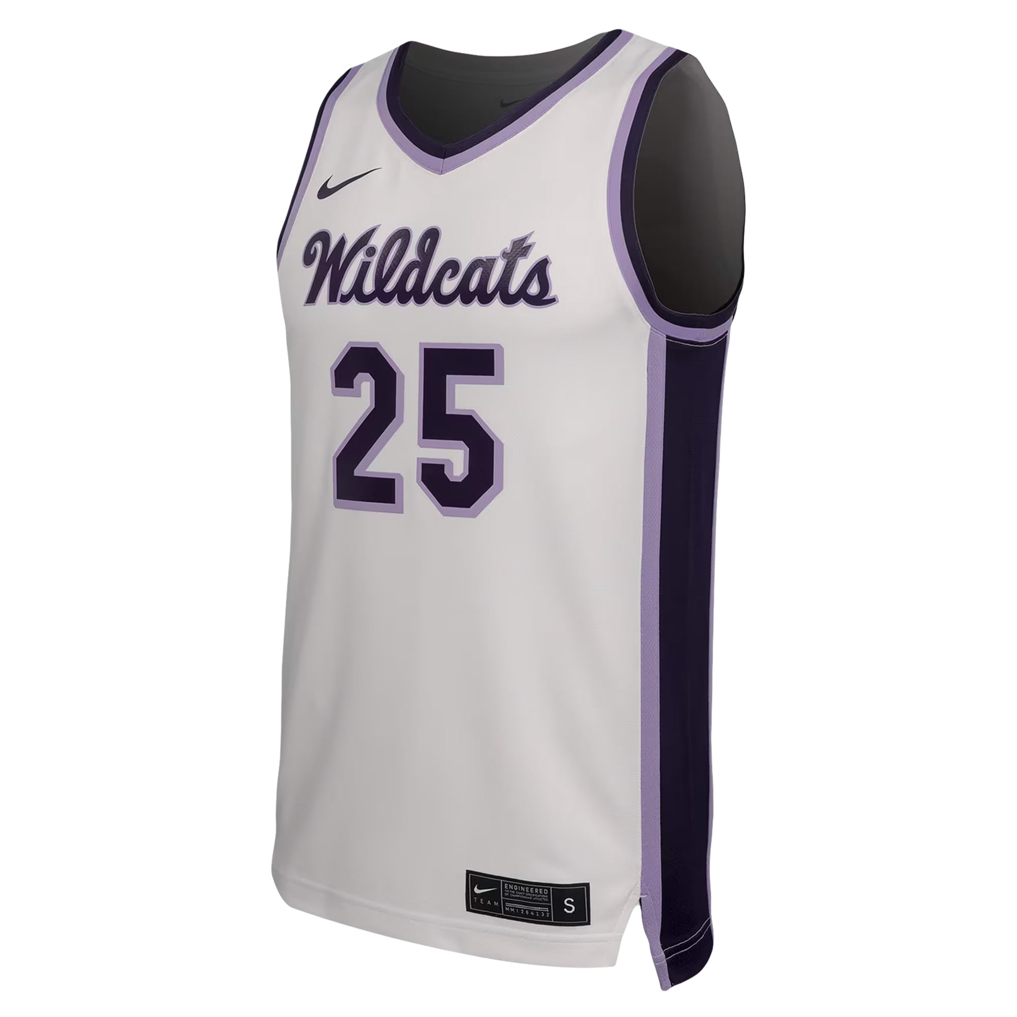 [DDG] #25 Kansas State Wildcats Nike Replica Basketball Jersey - White