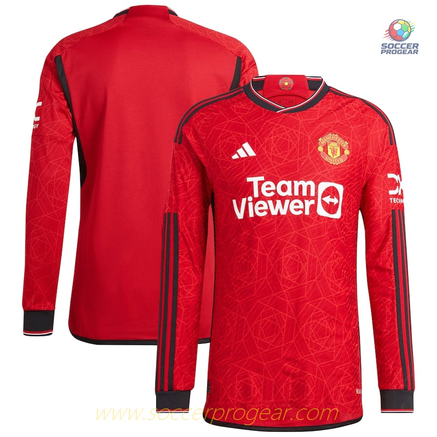 MANCHESTER UNITED English Premier League HOME JERSEY 2023 2024 LONG SLEEVE