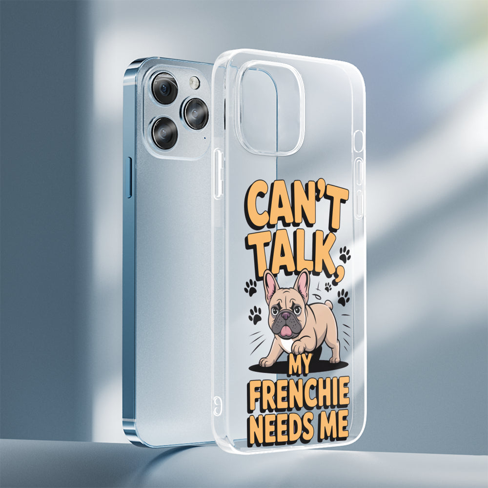 French Bulldog Molly Clear Silicone Phone Case For Iphone, Samsung &