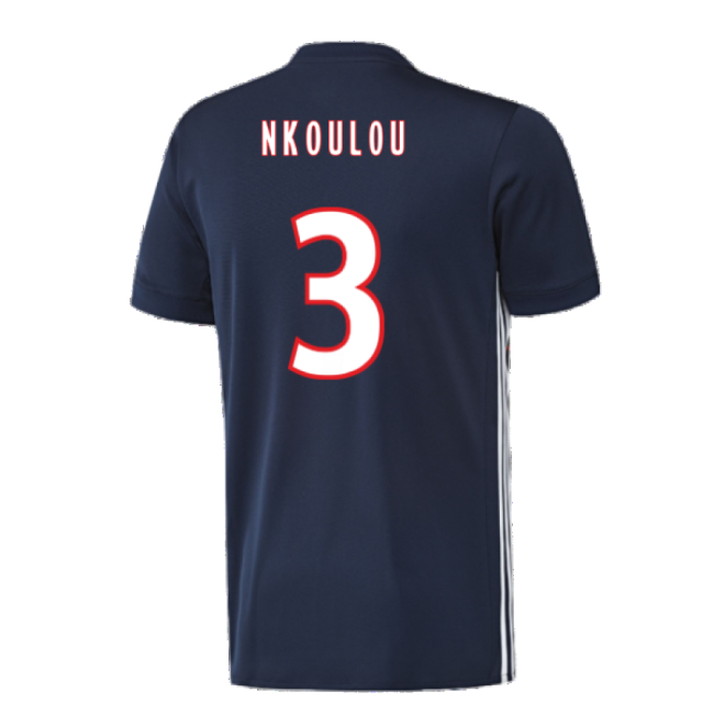 Genuine Lyon 2017-18 Away Shirt ((Excellent) L) (Nkoulou 3)