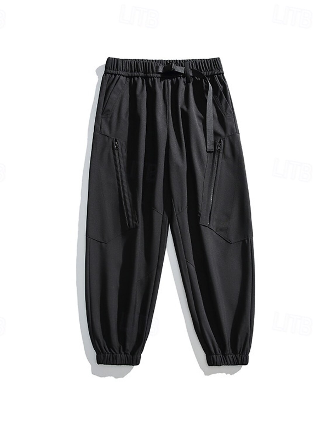 Men's Hiking Pants Trousers Waterproof pants Drawstring Pants Softshell Pants Spring Autumn / Fall Outdoor Regular Fit Waterproof Windproof Bottoms Pocket Elastic Waist Black White Camping / Hiking