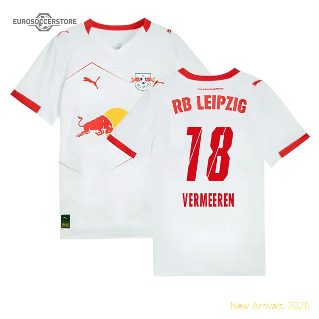 2025-2026 Red Bull Leipzig Home Shirt (kids) (vermeeren 18)