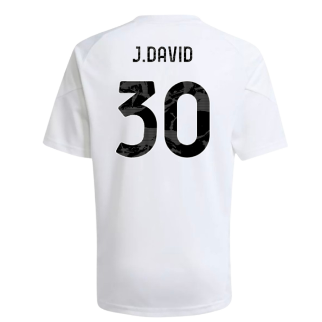 Pro Series Juve Juventus Training Shirt White Kids J David #30 New...