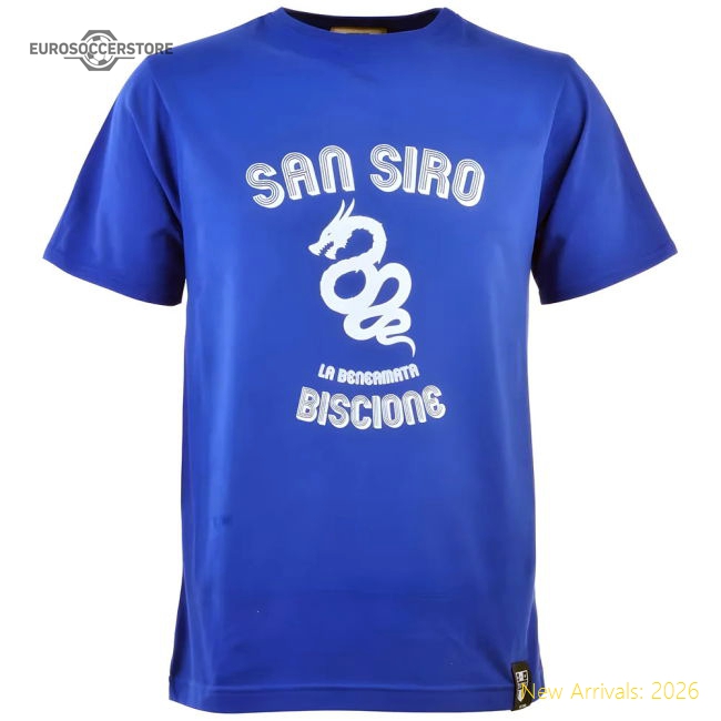 San Siro Biscione Inter Fan T-shirt - Royal - Premium Collection