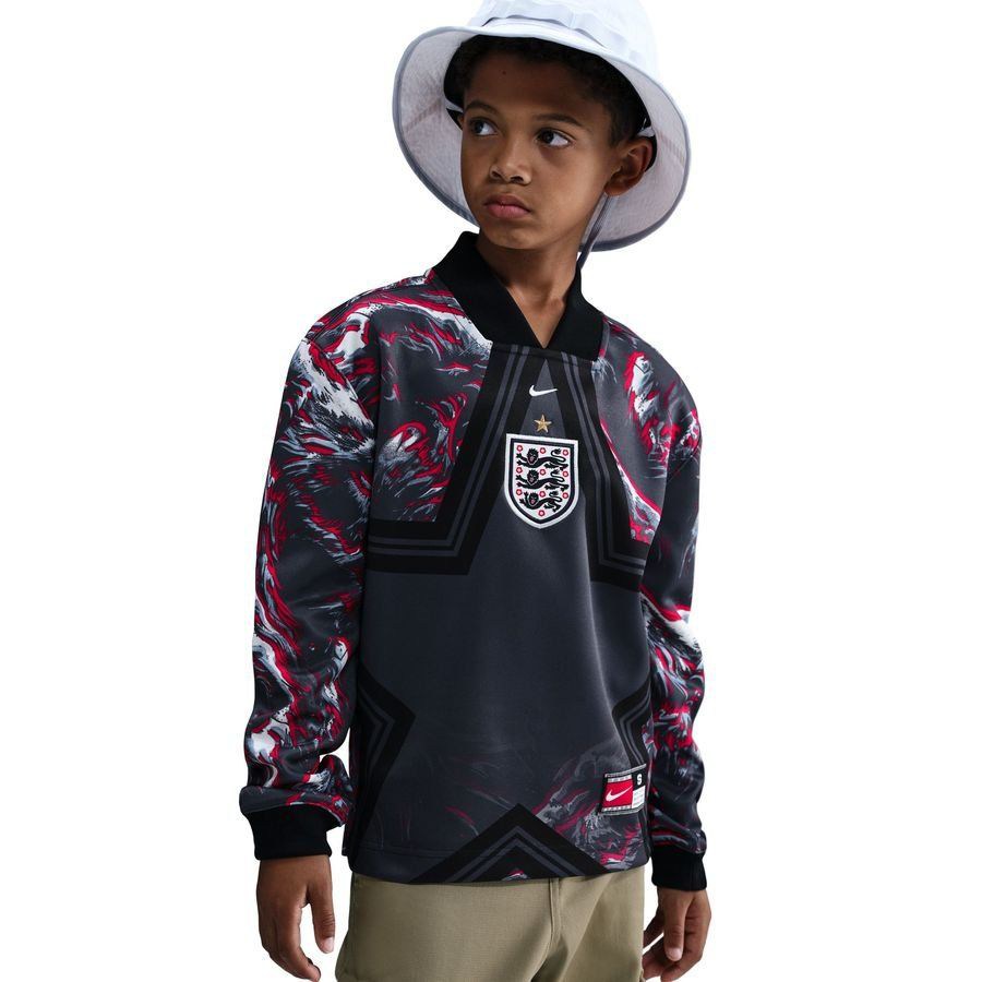 [EFKS] England Hollywood Goalkeepers Obsidian/Black/White Goalkeeper Kids Jersey