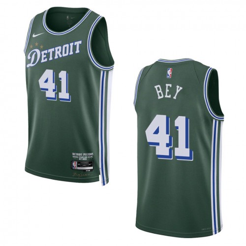 Detroit Detroit Pistons #41 Saddiq Bey Unisex Nike Green 2022-23 Swingman Jersey ¨C City Edition Mens