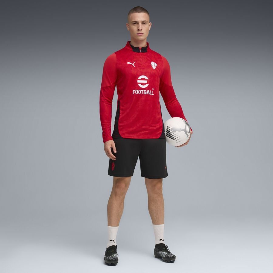 Milan Training Shorts - PUMA Black/For All Time Red