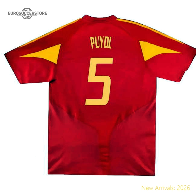 Spain 2004 Home Jersey Shirt Football Fan Apparel Match Day Essential