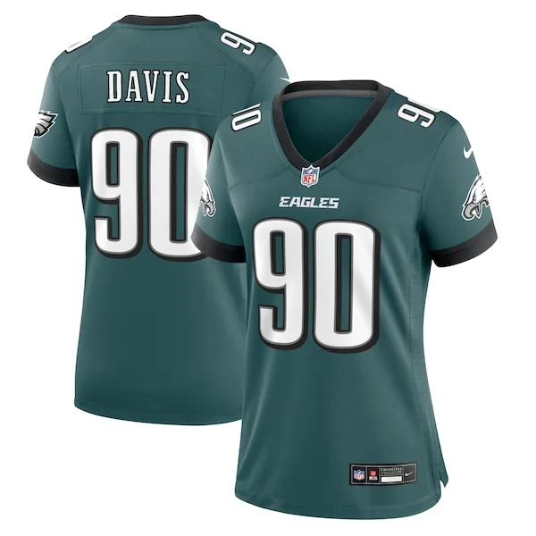 None Jordan Davis Game Jersey - Green | NFL Player Jersey | NFL Footba