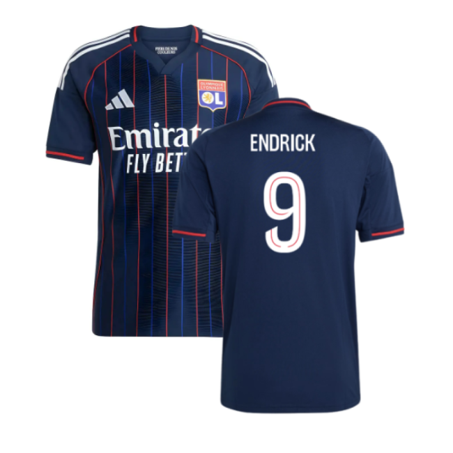 Trending 2025-2026 Olympique Lyon Away Shirt (Endrick 9)