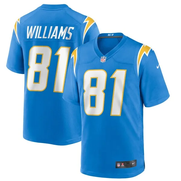 None Mike Williams Game Jersey - Blue | NFL Player Jersey | NFL Footba