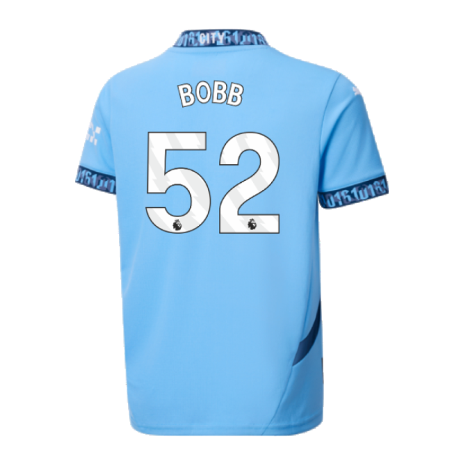 Elite Performance Football Man City Home Shirt Kids Bobb #52 New R...