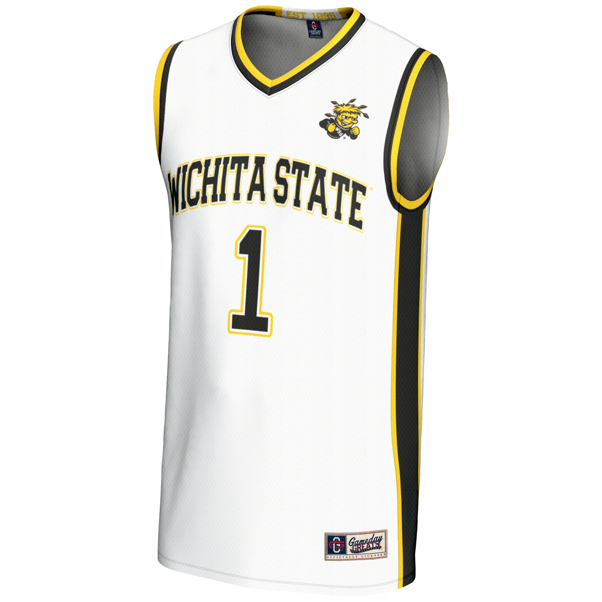 [DDG] Wichita State Shockers GameDay Greats Youth #1 Basketball Jersey - White