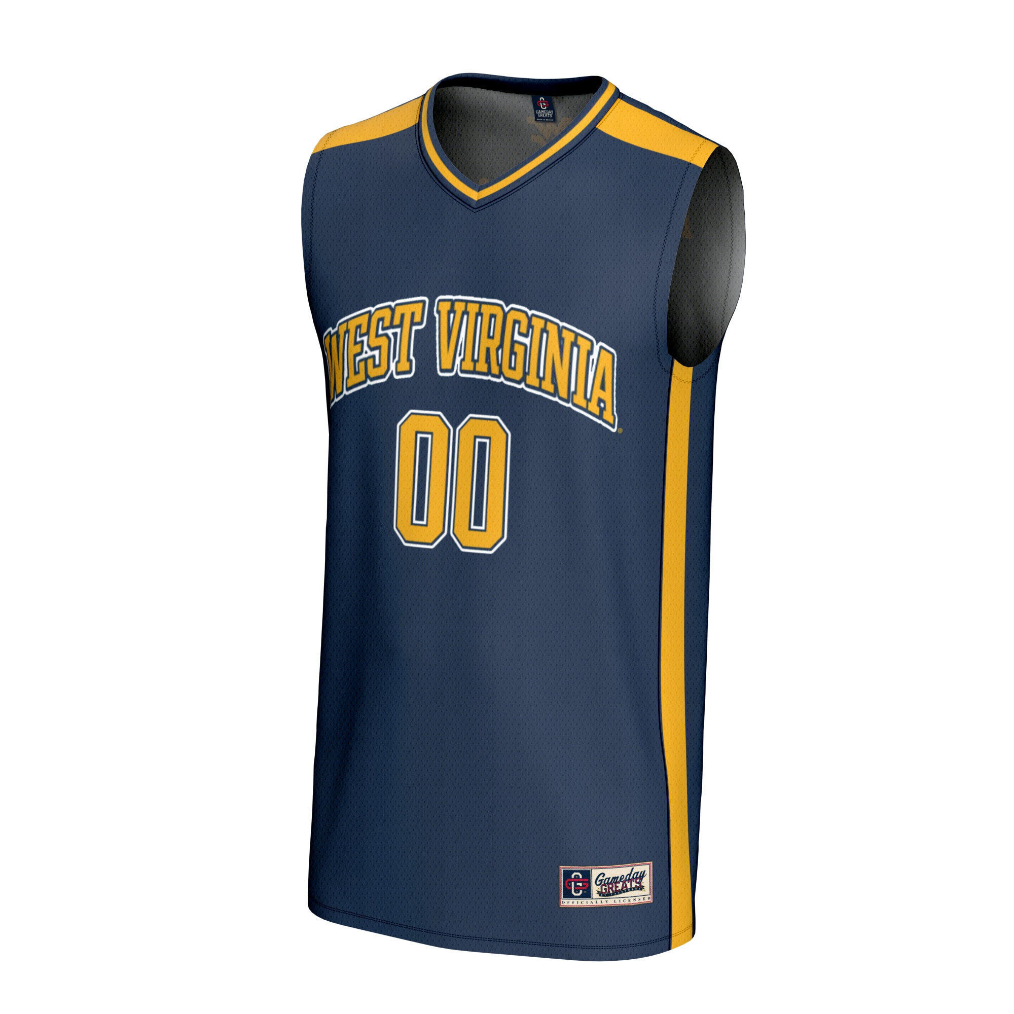 [DDG] West Virginia Mountaineers GameDay Greats Unisex NIL Pick-A-Player Lightweight Women's Basketball Fashion Jersey - Navy