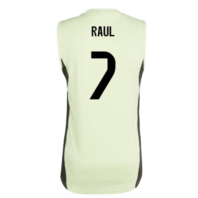 2025-2026 Real Madrid Sleeveless Training Jersey (Almost Lime) (Rau...