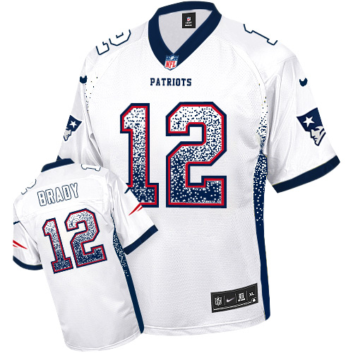 Authentic NFL NE Patriots #12 Tom Brady White Elite Jersey - Fan Ap...