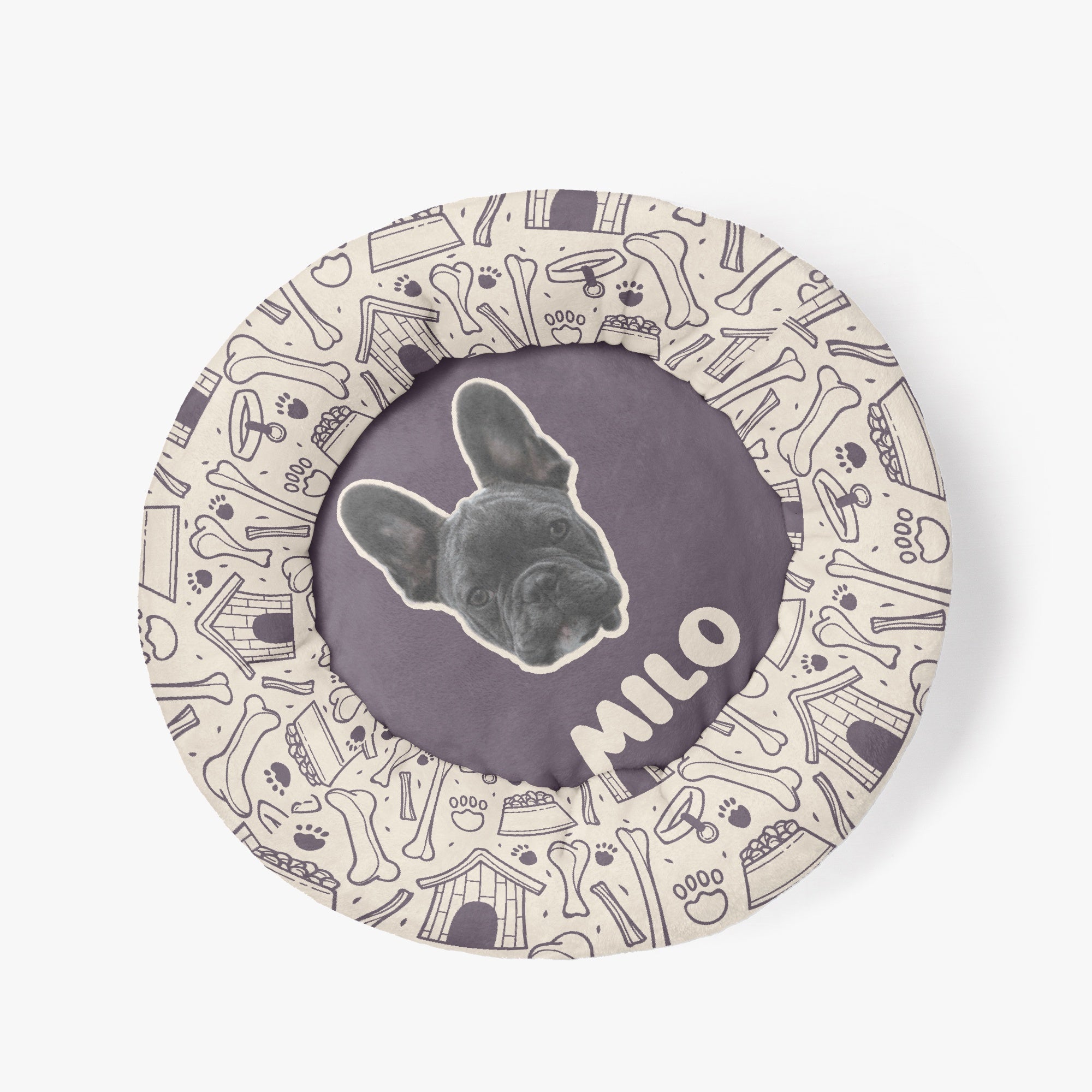 Indoor-Play Hank - Custom Cloud-comfort Frenchie Bed | Personalized A...