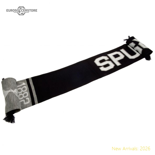 Tottenham Hotspur Fc Nero Scarf English Football Collection