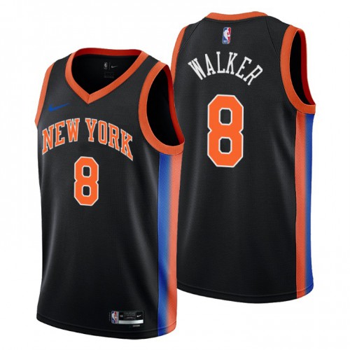 New York Knicks Kemba Pro Series Game Jersey Contemporary Design #8